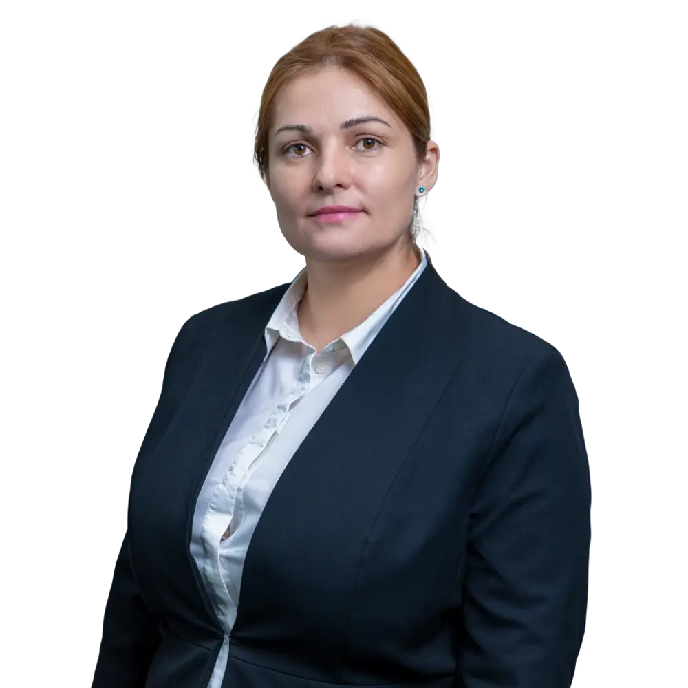 Headshot of Daniela Angelescu, Office Manager